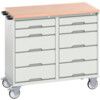 VERSO MAINTENANCE TROLLEY 1050x600x980 W/ 10 DRAWERS MPX WORKTOP thumbnail-0