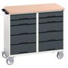 VERSO MAINTENANCE TROLLEY 1050x600x980 W/ 10 DRAWERS MPX WORKTOP thumbnail-0