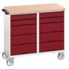 VERSO MAINTENANCE TROLLEY 1050x600x980 W/ 10 DRAWERS MPX WORKTOP thumbnail-0