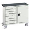 Verso Maintenance Trolley with 7 Drawers 1 Cupboard Top Tray Mat thumbnail-0