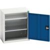 Verso Wall Cabinet, Single Door,Blue/Grey, 600 x 525 x 350mm thumbnail-0