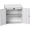 Verso Lectern, 2 Doors, Light Grey, 1130 x 1050 x 550mm thumbnail-0