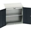 Verso Lectern, 2 Doors, Anthracite Grey, 1130 x 1050 x 550mm thumbnail-0