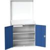 Verso Lectern, 2 Doors, Blue, 2000 x 1050 x 550mm thumbnail-0