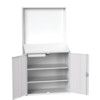 VERSO ECONOMY LECTERN CBOARD W/PL AIN BACK PANEL 2 SHELVES 1 DRAWER thumbnail-0