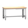 AVERO 1500mm (L)x750x1140mm (H) HEIGHT ADJUST WORKBENCH-LIGHT GREY thumbnail-0