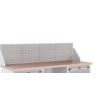 Cubio Storage Bench 1500mm Louvre Backpanel-Light Grey thumbnail-0