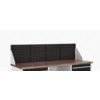 CUBIO STORAGE BENCH 2000mm LOUVRE BACKPANEL-LIGHT/ANTH GREY thumbnail-0