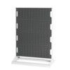 Louvre Double Sided Panel Rack, 1450mm x 1000mm x 550mm, Grey thumbnail-0