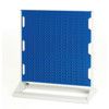 Louvre Single Sided Panel Rack, 1125mm x 1000mm x 550mm, Blue & Grey thumbnail-0