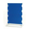 Louvre Single Sided Panel Rack, 1450mm x 1000mm x 550mm, Blue & Grey thumbnail-0