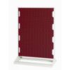 Louvre Single Sided Panel Rack, 1450mm x 1000mm x 550mm, Red & Grey thumbnail-0