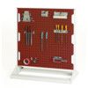 Perfo Double Sided Panel Rack, 1125mm x 1000mm x 550mm, Red & Grey thumbnail-0