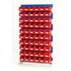 Louvred Panel/Storage Bins, Light Grey/Red, 1000x550x1775mm, 120 Pack thumbnail-0