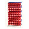 Louvred Panel/Storage Bins, Light Grey/Red, 1000x550x1775mm, 60 Pack thumbnail-0