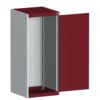 CUBIO SMLF-5512 CUPBOARD HOUSING WITH PERFO DOOR-LIGHT GREY/RED thumbnail-0