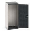 CUBIO SMLF-5512 CUPBOARD HOUSING WITH LOUVRE DOOR-LIGHT/ANTH GREY thumbnail-0