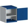 Cubio Storage Cabinet, Single Door, Blue, 600 x 525 x 525mm thumbnail-0