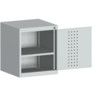 Cubio Storage Cabinet, Single Door, Light Grey, 600 x 525 x 525mm thumbnail-0