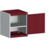 Cubio Storage Cabinet, Single Door, Red, 600 x 525 x 525mm thumbnail-0