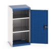 Cubio Storage Cabinet, Single Perfo Door, Blue, 1000 x 525 x 525mm thumbnail-0