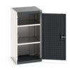 Cubio Storage Cabinet, Single Perfo Door, Anthracite Grey, 1000 x 525 x 525mm thumbnail-0