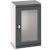 CUBIO SMLF-6510 CUPBOARD HOUSING WITH WINDOW DOOR-LIGHT/ANTH GREY thumbnail-0