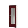 CUBIO SMLF-6520 CUPBOARD HOUSING WITH WINDOW DOOR-LIGHT GREY/RED thumbnail-0