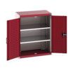 Cubio Storage Cabinet, 2 Doors, Red, 1000 x 800 x 525mm thumbnail-0