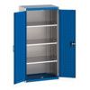 Cubio Storage Cabinet, 2 Perfo Doors, Blue, 1600 x 800 x 525mm thumbnail-0