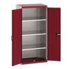 Cubio Storage Cabinet, 2 Perfo Doors, Red, 1600 x 800 x 525mm thumbnail-0