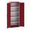 Cubio Storage Cabinet, 2 Doors, Red, 2000 x 800 x 525mm thumbnail-0