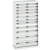 Cubio Drawer Cabinet, 11 Drawers, Light Grey, 1600 x 800 x 525mm thumbnail-0