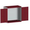 CUBIO SMLF-10510 CUPBOARD HOUSING WITH PERFO DOOR-LIGHT GREY/RED thumbnail-0