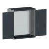 CUBIO SMLF-10512 CUPBOARD HOUSING WITH LOUVRE DOOR-LIGHT/ANTH GREY thumbnail-0