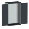 CUBIO SMLF-10516 CUPBOARD HOUSING WITH LOUVRE DOOR-LIGHT/ANTH GREY thumbnail-0