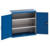 Cubio Storage Cabinet, 2 Perfo Doors, Blue, 1000 x 1050 x 525mm thumbnail-0