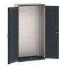 Cubio Storage Cabinet, 2 Doors, Anthracite Grey, 2000 x 1050 x 525mm thumbnail-0