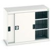 Cubio Storage Cabinet, Single Sliding Door, Light Grey, 800 x 1050 x 525mm thumbnail-0