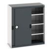 Cubio Storage Cabinet, Single Sliding Door, Anthracite Grey, 1200 x 1050 x 525mm thumbnail-0