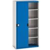 Cubio Storage Cabinet, Single Sliding Door, Blue, 2000 x 1050 x 525mm thumbnail-0