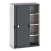 Cubio Storage Cabinet, 2 Sliding Doors, Anthracite Grey, 1600 x 1050 x 525mm thumbnail-0