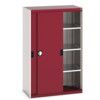 Cubio Storage Cabinet, 2 Sliding Doors, Red, 1600 x 1050 x 525mm thumbnail-0