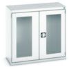 CUBIO SMLF-10510 CUPBOARD HOUSING WITH WINDOW DOOR-LIGHT GREY thumbnail-0