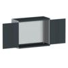 CUBIO SMLF-13510 CUPBOARD HOUSING WITH PERFO DOOR-LIGHT/ANTH GREY thumbnail-0