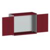 CUBIO SMLF-13510 CUPBOARD HOUSING WITH PERFO DOOR-LIGHT GREY/RED thumbnail-0