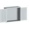 CUBIO SMLF-13512 CUPBOARD HOUSING WITH LOUVRE DOOR-LIGHT GREY thumbnail-0