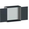 CUBIO SMLF-13512 CUPBOARD HOUSING WITH LOUVRE DOOR-LIGHT/ANTH GREY thumbnail-0