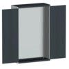 CUBIO SMLF-13520 CUPBOARD HOUSING WITH PERFO DOOR-LIGHT/ANTH GREY thumbnail-0