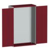 CUBIO SMLF-13520 CUPBOARD HOUSING WITH PERFO DOOR-LIGHT GREY/RED thumbnail-0